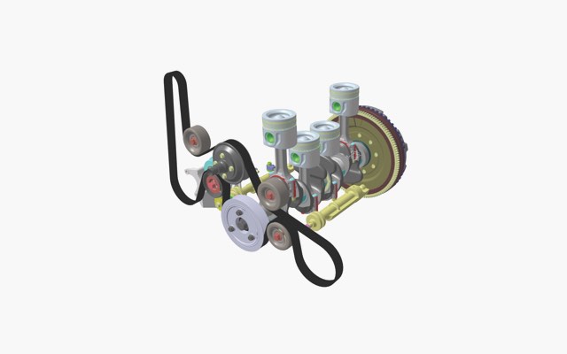 Long-life chain-drive for camshafts