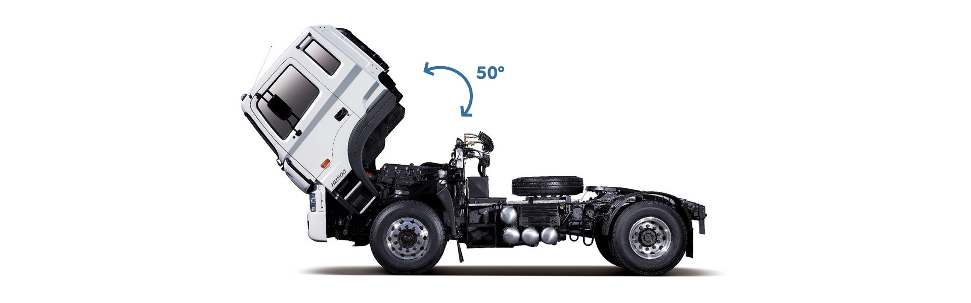 50-Degree Tilting Cab