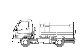 Camión aspirador(para recolección de basura)