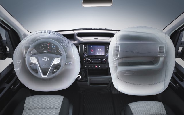 Front airbags for driver and passenger